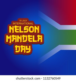 Vector illustration of a Background for International Nelson Mandela Day.