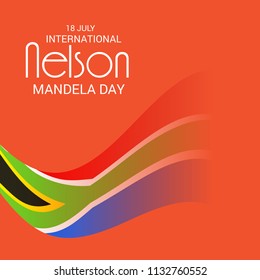 Vector illustration of a Background for International Nelson Mandela Day.