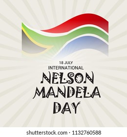 Vector illustration of a Background for International Nelson Mandela Day.