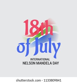 Vector illustration of a Background for International Nelson Mandela Day.