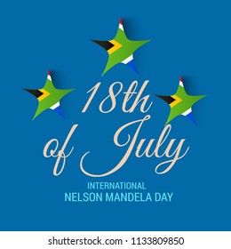 Vector illustration of a Background for International Nelson Mandela Day.