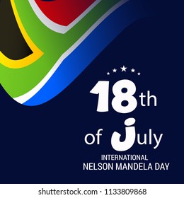 Vector illustration of a Background for International Nelson Mandela Day.