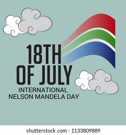 Vector illustration of a Background for International Nelson Mandela Day.