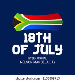 Vector illustration of a Background for International Nelson Mandela Day.