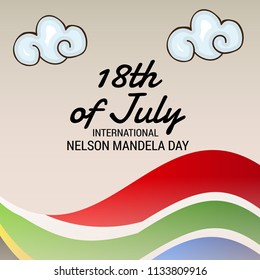 Vector illustration of a Background for International Nelson Mandela Day.