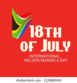 Vector illustration of a Background for International Nelson Mandela Day.