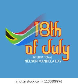 Vector illustration of a Background for International Nelson Mandela Day.