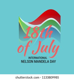 Vector illustration of a Background for International Nelson Mandela Day.