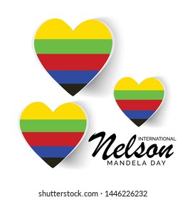 Vector illustration of a Background for International Nelson Mandela Day.