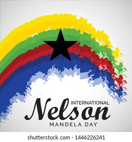 Vector illustration of a Background for International Nelson Mandela Day.
