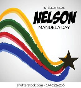 Vector illustration of a Background for International Nelson Mandela Day.