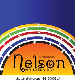 Vector illustration of a Background for International Nelson Mandela Day.