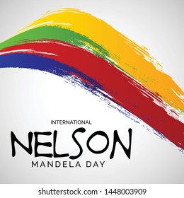 Vector illustration of a Background for International Nelson Mandela Day.