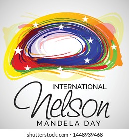 Vector illustration of a Background for International Nelson Mandela Day.