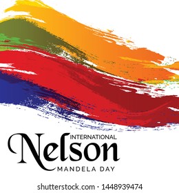 Vector illustration of a Background for International Nelson Mandela Day.