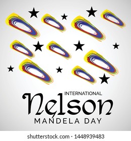 Vector illustration of a Background for International Nelson Mandela Day.