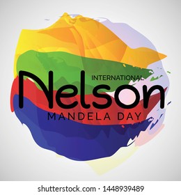Vector illustration of a Background for International Nelson Mandela Day.