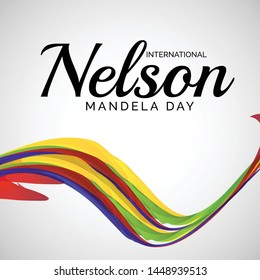 Vector illustration of a Background for International Nelson Mandela Day.