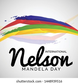 Vector illustration of a Background for International Nelson Mandela Day.