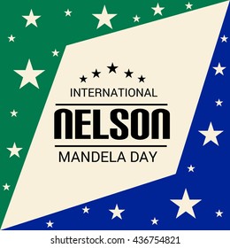 Vector illustration of a background for International Nelson Mandela Day.