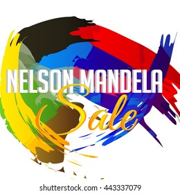 Vector illustration of a background for International Nelson Mandela Day.