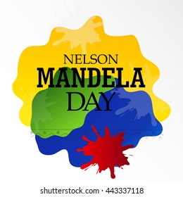 Vector illustration of a background for International Nelson Mandela Day.