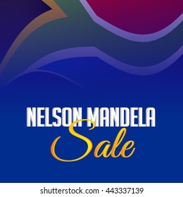 Vector illustration of a background for International Nelson Mandela Day.