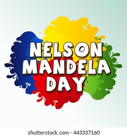 Vector illustration of a background for International Nelson Mandela Day.