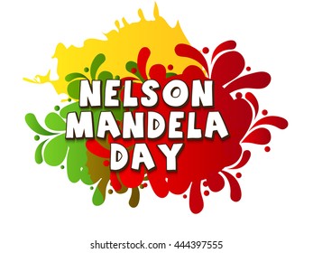 Vector illustration of a background for International Nelson Mandela Day.
