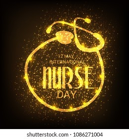 Vector illustration of a Background for International Nurse Day.