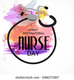 Vector illustration of a Background for International Nurse Day.