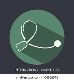 Vector illustration of a background for International Nurse Day.