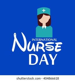 Vector illustration of a background for International Nurse Day.