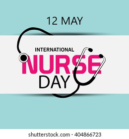 Vector illustration of a background for International Nurse Day.