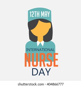 Vector illustration of a background for International Nurse Day.