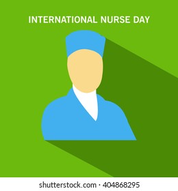Vector illustration of a background for International Nurse Day.