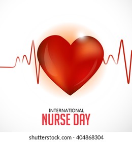Vector illustration of a background for International Nurse Day.
