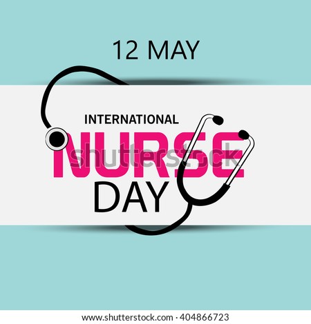 Vector illustration of a background for International Nurse Day.