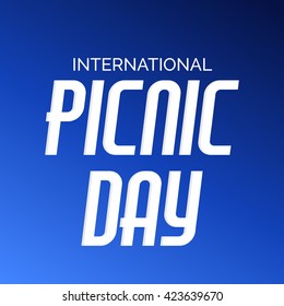 Vector illustration of a background for International Picnic Day.