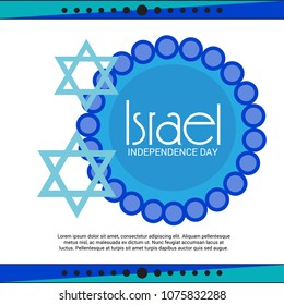 Vector illustration of a Background for Israel Independence Day.