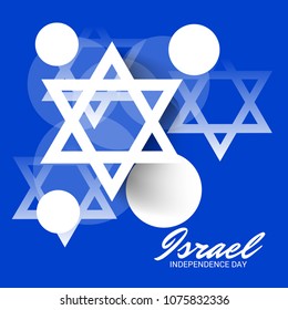 Vector illustration of a Background for Israel Independence Day.