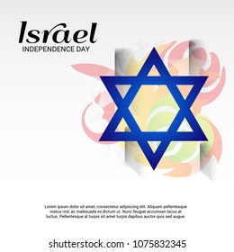Vector illustration of a Background for Israel Independence Day.