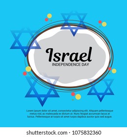 Vector illustration of a Background for Israel Independence Day.