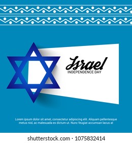 Vector illustration of a Background for Israel Independence Day.
