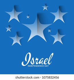 Vector illustration of a Background for Israel Independence Day.