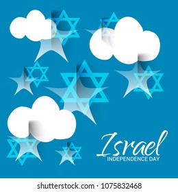 Vector illustration of a Background for Israel Independence Day.