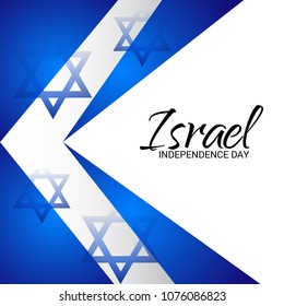 Vector illustration of a Background for Israel Independence Day.