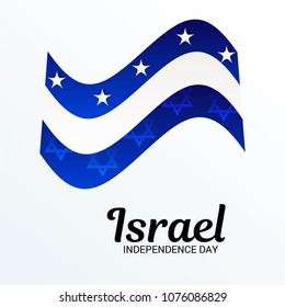 Vector illustration of a Background for Israel Independence Day.
