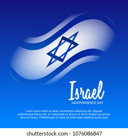 Vector illustration of a Background for Israel Independence Day.