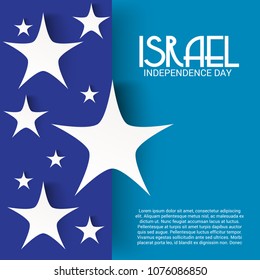 Vector illustration of a Background for Israel Independence Day.